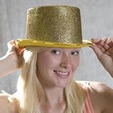Gold Glitter Top Hat