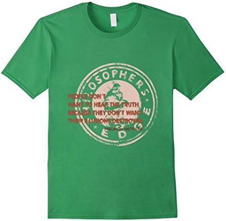 Men's Destroying Illusions - Friedrich Nietzsche quote - T-Shirt Medium Grass