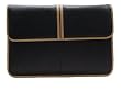 Arinna Laptop Business Clutch - Black & Camel