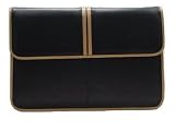 Arinna Laptop Business Clutch - Black & Camel