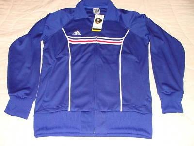 Team France 2010 World Cup Soccer Track Top Jacket XL - Men's Soccer Jackets