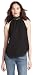 Kenneth Cole Women's Embellished Mock Neck Halter,Rich Black,12