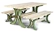 2x4basics 17210 AnySize Picnic Table Kit, Green
