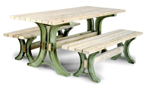 2x4basics Picnic Table Kit, Green, 17210