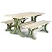 2x4basics Picnic Table Kit, Green, 17210