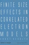 Finite Size Effects In Correlated Electron Models: Exact Results