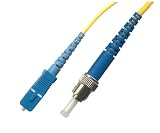 10M Singlemode Simplex Fiber Optic Cable (9/125) - SC to ST.