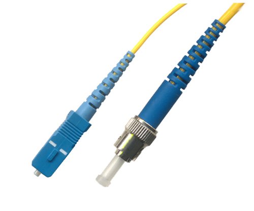 10M Singlemode Simplex Fiber Optic Cable (9/125) - SC to ST.