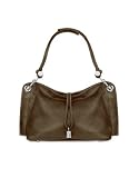 Buti Charm Drop Dark Brown Pebble Italian Leather Hobo Bag