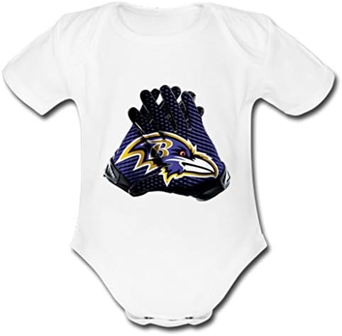 NuWaWa Applaud NFL Baltimore Ravens Baby Short Sleeve Bodysuit(3-6 M)