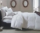 Review California Feather Industries  / European White Goose Down Comforter, Queen Size, Black Label by California Feather, 760 Thread Count, 100% Cotton, Sateen Cover, 650 Fill Power, 55 ounce Fill Weight, 15 inch Baffled Box, 1.5 in Gusset Construction