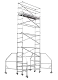 read full review Werner 4101-18 500-Pound Duty Rating Aluminum Narrow Span Scaffold Tower, 18-Feet High by 6-Feet Long