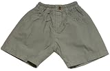 Green Cotton Poplin Bermuda Pants For Baby