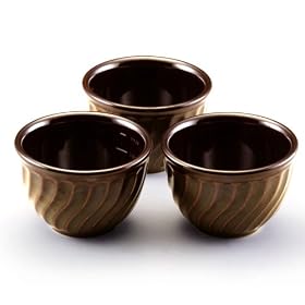 Paula Deen 3-Piece Stoneware Prep Bowl Set, Green