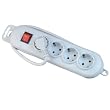 Unitec 44132 White - Line Steckdosenleiste 4-fach mit Schalter