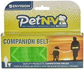 PetNV HVPET-026 Reflective Companion Belt, Built to Reflect Light Up to 1,500 Times Brighter, 2" Wide, 31"-55", Green