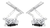 RING BROTHERS 22657-1032NS 65-67 Chevelle Hood Hing Kit Air Frame Natrl Stl