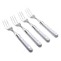 Ginkgo Le Prix White Cocktail Forks, Set of 4