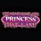 Toddler Gildan T-Shirt : Treat Me Like The Princess That I Am - Funny Trendy - Litho Glitter