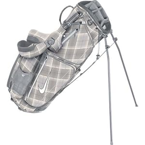 Nike Xtreme Sport IV Carry Golf Bag, Sail/White Tartan