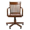 Madison Swivel Office Chair - Walnut