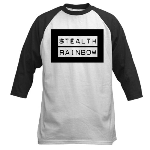 Artsmith, Inc. Baseball Jersey Stealth Rainbow Gay Pride Flag