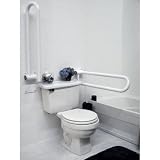 1 (Left Side Only) HealthCraft P.T. Rail, Fixed, 28 inch, White