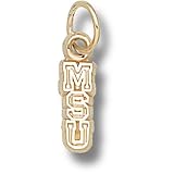 Mississippi State Univ Vert Msu 3/8 Pendant (Gold Plated)
