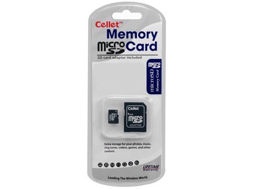 Cellet MicroSD 4GB Memory Card for Samsung Solstice (SGH-a887) Smartphone Phone with SD Adapter. (Lifetime Warranty)