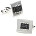 Integrated Circuit Tech Silver Cufflinks Cuff Links