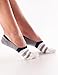 Vero Monte 4 Pairs Womens Cotton No Show Athletic Liner Socks - Non-Slip Grips