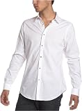 Ben Sherman Men's Shearwater Long Sleeve Woven Shirt,White,Small