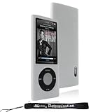 Premium Durable Semi-Transparent, Clear Skin Silicon Skin Cover Case Protector for Apple iPod Nano 5th Generation 8GB 16GB ( 8 GB 16 GB ) Includes a 4-Inch Determination Hand Strap