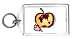 Keychain with apple, world, earth, bird, globe, dove