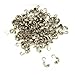 100 Bead Tips Clamshell Rhodium Plated Bead Stringing Parts