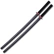 2 Sponge Covered Black Daito Set of Practice Swords Katana