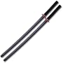 2 Sponge Covered Black Daito Set of Practice Swords Katana