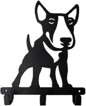 Metal Cute Dog Wall Mounted Coat Rack 3 Hooks