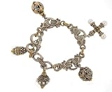 Konstantino Inspired Toggle Charm Bracelet