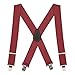 Suspender Store Mens Classic 2-Inch Wide Clip Suspenders