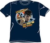 Star Trek TV Show Spock PON FAR Adult Navy Blue T-shirt