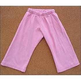 Petal Pink Organic Cotton Baby Pants Made in America