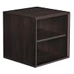 itso 1x1 Cube with Shelf - Espresso