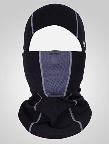 PLUMIS THERMAL BIKE MOTORCYCLE SLIM NECK WARMER HELMET FLEECE BALACLAVA(Black)