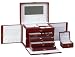 Toys : Red Leather Jewelry Box Organizer w/ Travel Case