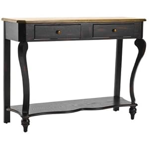 Safavieh American Home Collection Concord Classical Dark Brown Console Table Safavieh American Home Collection Concord Classical Dark Brown Console Table