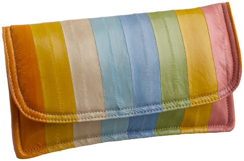Latico Eelskin Envelope Flap Clutch