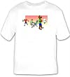 T-shirt with human, body, individuals, individual, boy, persons, cat, chasing, fountain, humans, people, bear, person