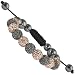 10mm Hematite Black Diamond Champagne Czech Crystal Shamballa Bracelet