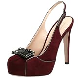 Alessandro DellAcqua Womens AA7804 Slingback Platform Pump